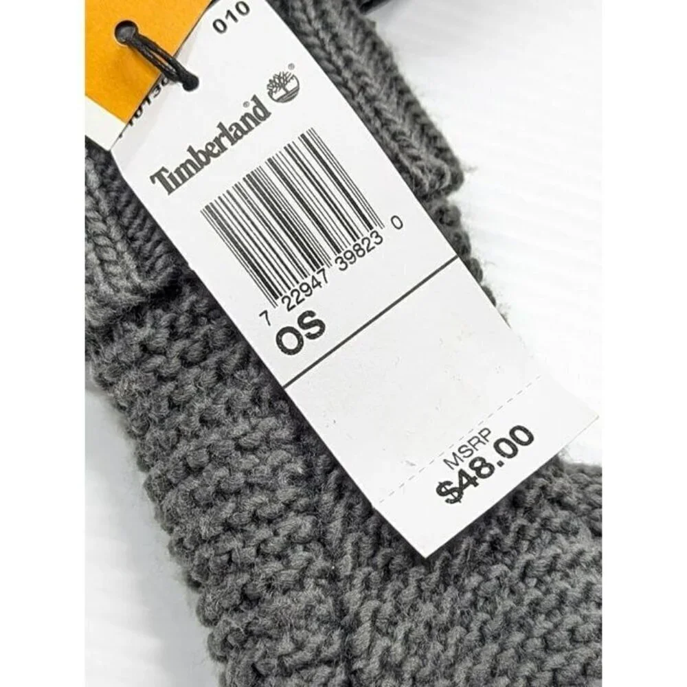Timberland Women's Icelandic Charcoal Heather Mittens O/S (MSRP $48)